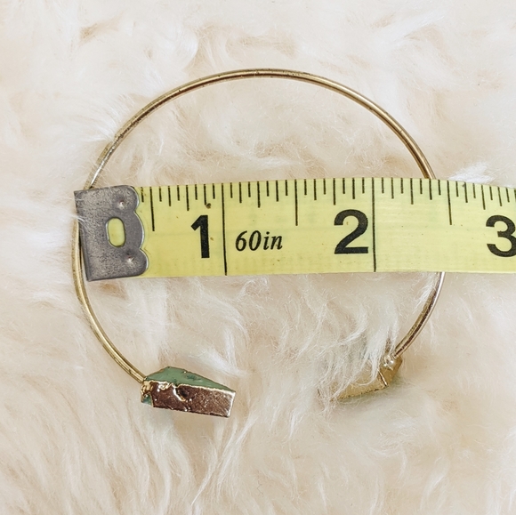 FINAL DROPFaux Druzy and Stone Earrings & Bracelet - Picture 4 of 4